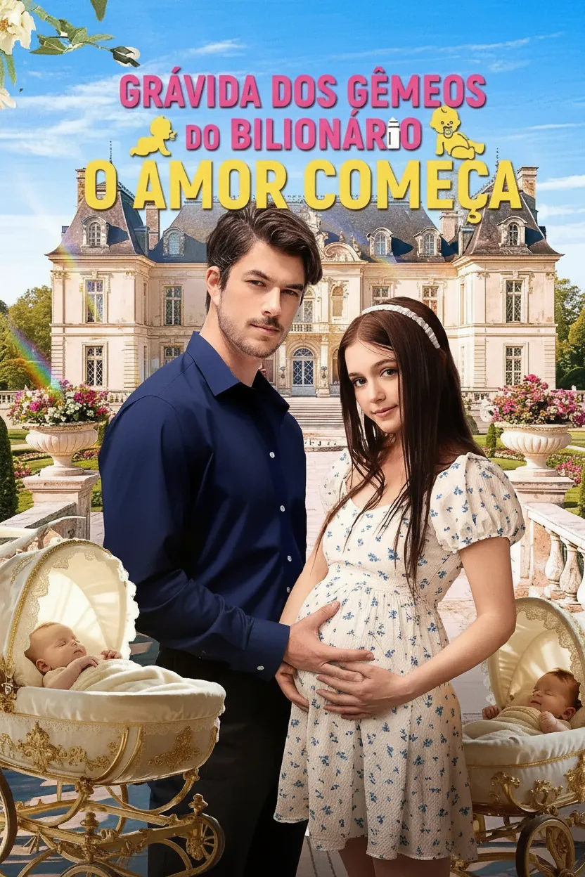 Capa de Grávida Dos Gêmeos Do Bilionário O Amor Começa