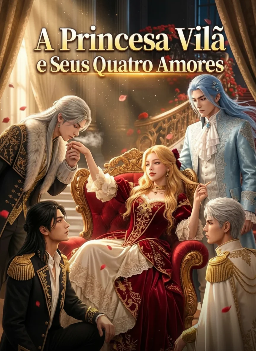 Capa de A Princesa Vilã E Seus Quatro Amores