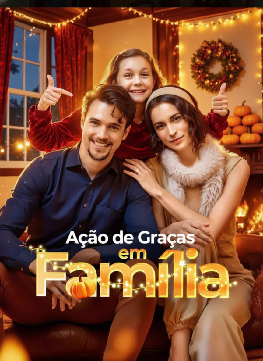 Capa de Ação De Graças Em Familia