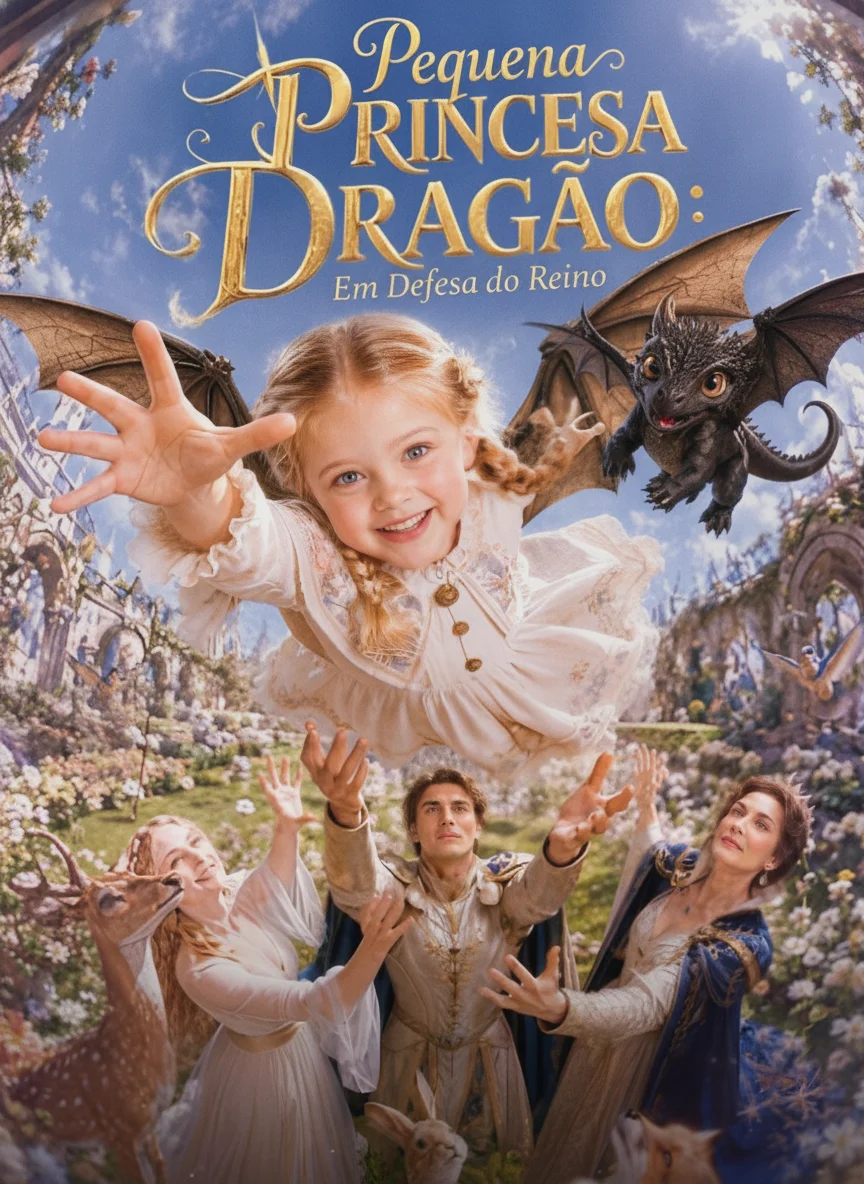 Capa de Pequena Princesa Dragão Em Defesa Do Reino