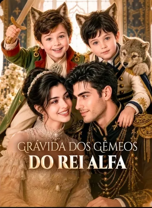 Capa de Grávida Dos Gêmeos do Rei Alfa (Fugi Com O Filho Do Rei Alfa)
