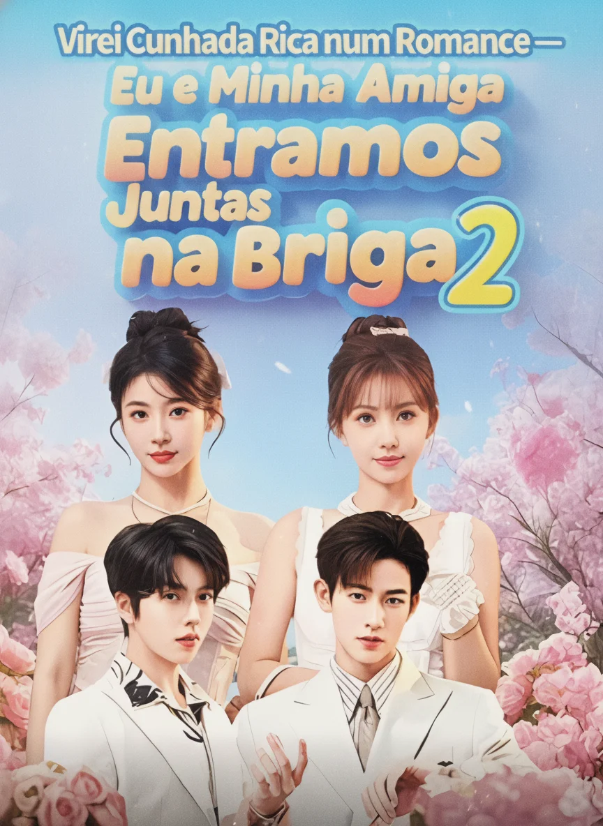 Capa de Amigas Contra o Destino 2 (Eu e Minha Amiga Entramos Juntas Na Briga 2) (Virei Cunhada Rica num Romance)