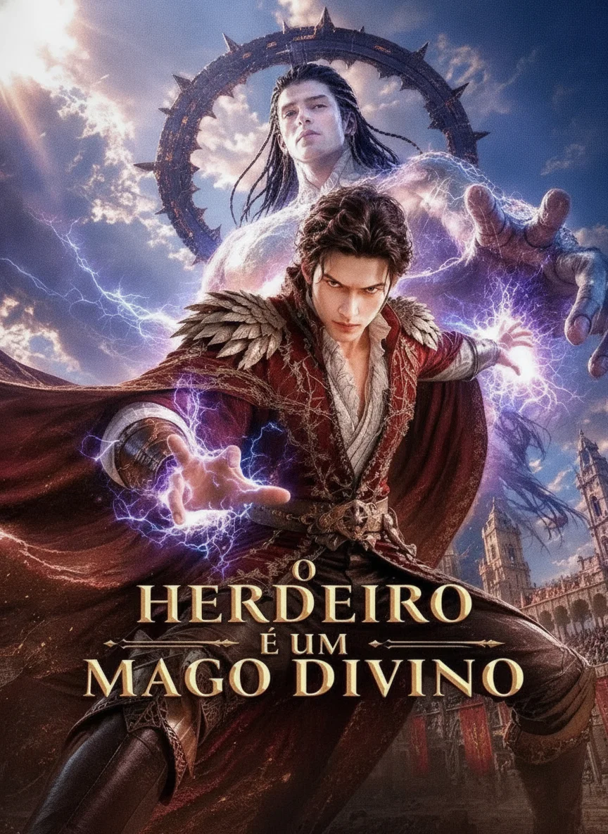 Capa de O Herdeiro é um Mago Divino (The Exiled Heir Is the Divine Mage)