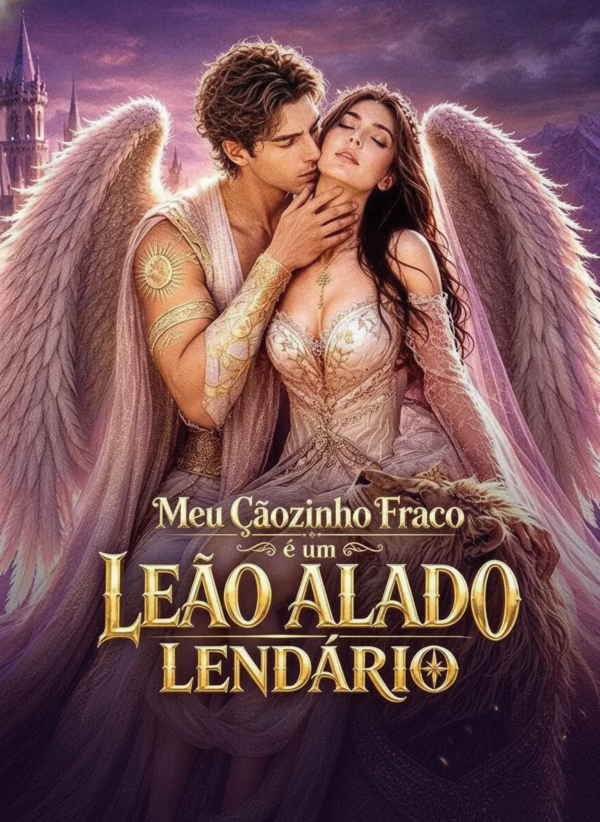 Capa de Meu Cãozinho Fraco é um Leão Alado Lendário