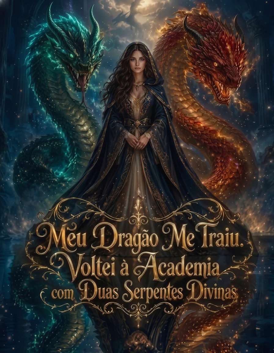 Capa de Meu Dragão Me Traiu. Voltei à Academia com Duas Serpentes Divinas
