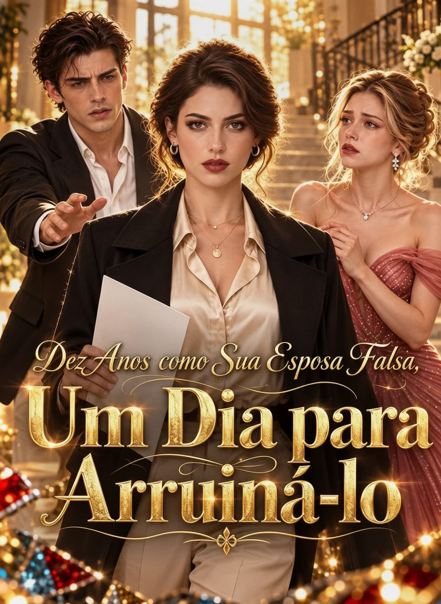 Capa de Dez Anos como Sua Esposa Falsa, Um Dia para Arruiná-lo