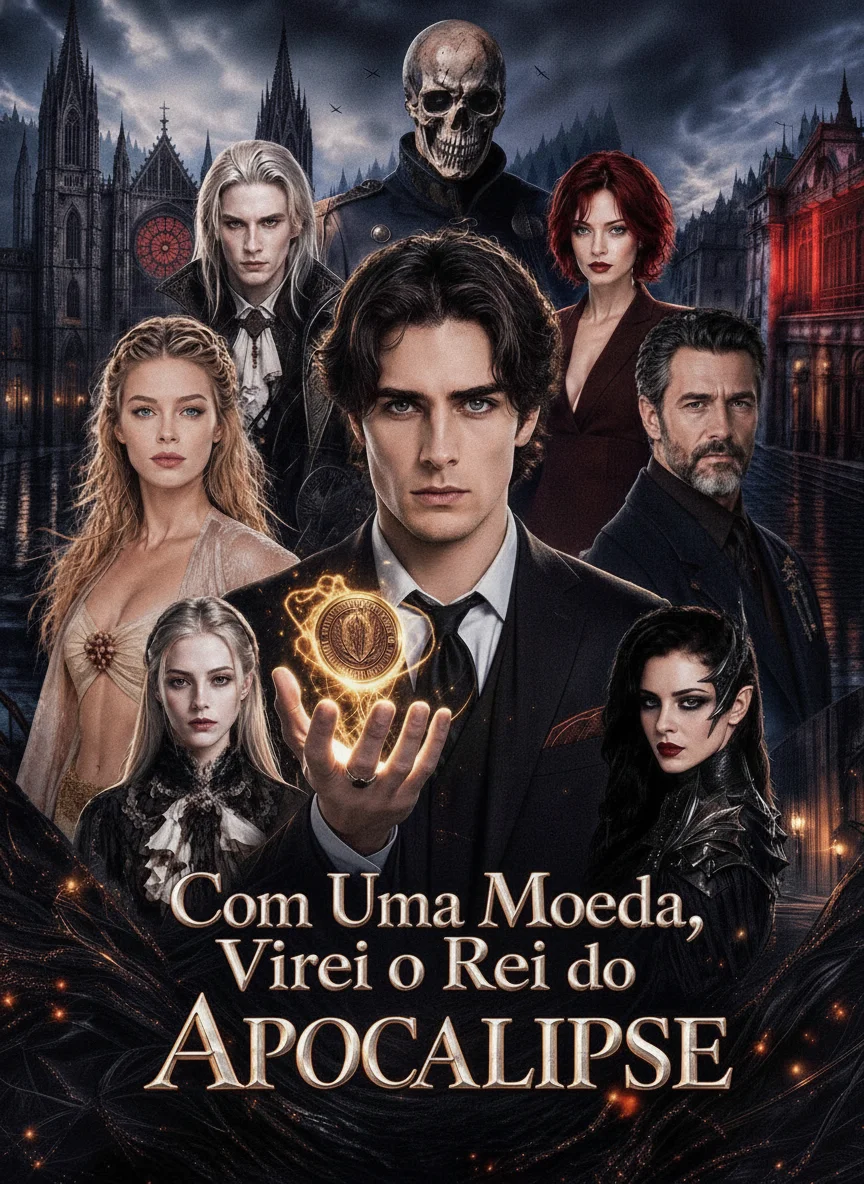 Capa de Com Uma Moeda, Virei o Rei do Apocalipse