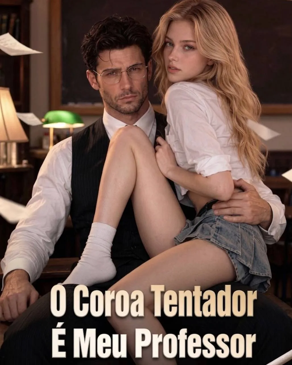 Capa de O Coroa Tentador É Meu Professor