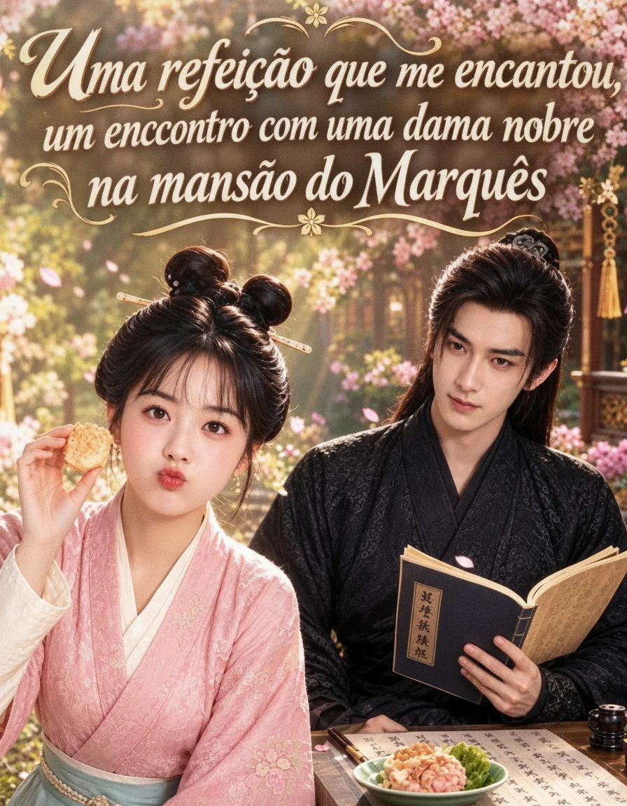 Capa de Uma Refeição Que me Encantou, Um Encontro Com Uma Dama Nobre na Mansão do Marquês